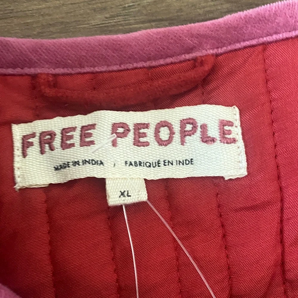 FREE PEOPLE NWT Natalia Jacket in Sweet Heart. Size XL